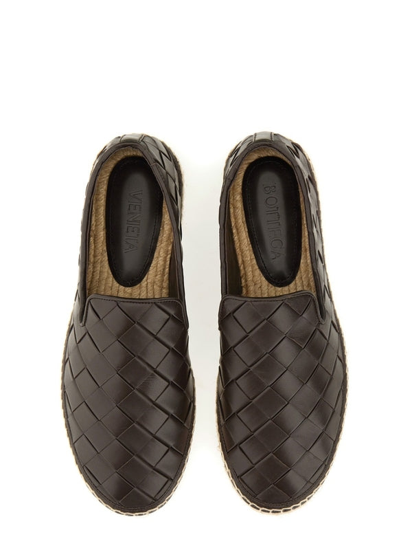 Intrecciato Leather Espadrilles