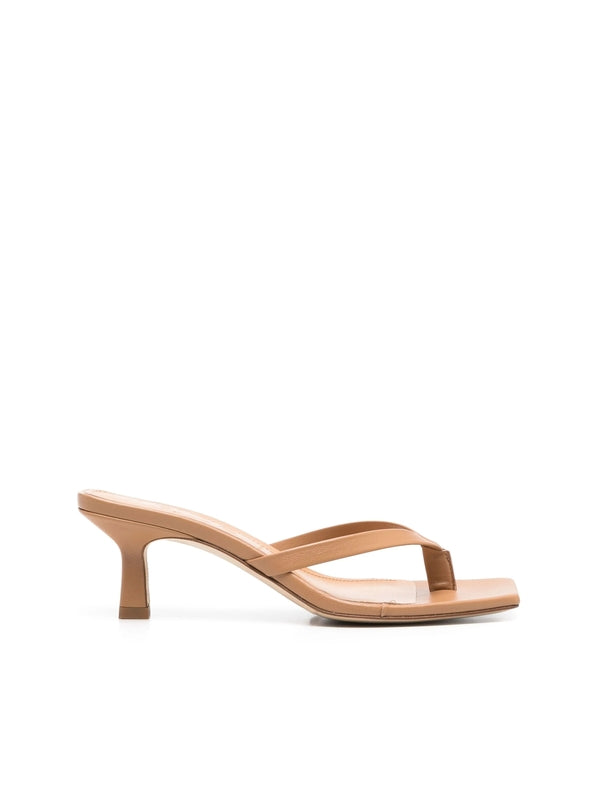 Wilda Leather Sandal Heels
