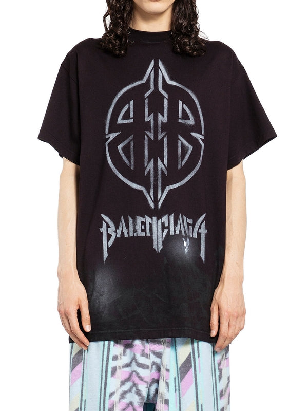 BB Stencil Cotton Short Sleeve T-shirt