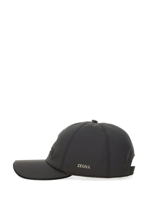 Black Embroidered Ball Cap