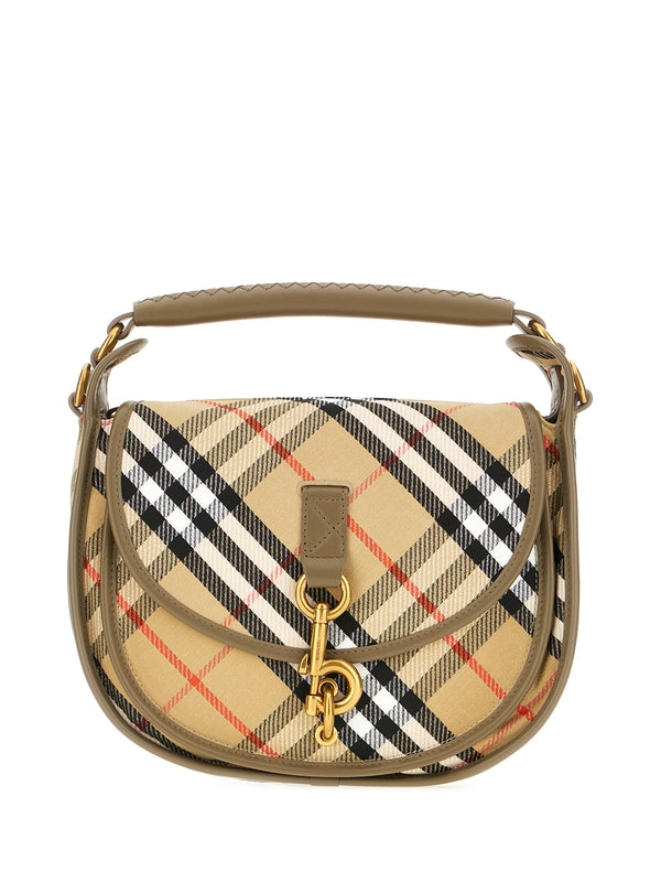 B Clip Check Pattern Shoulder Bag