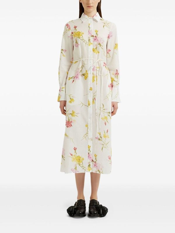 Erdem White Long Dress