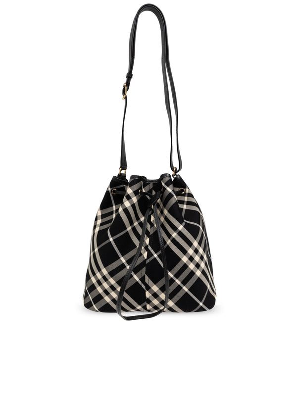 Check Pattern Cotton Bucket
  Bag