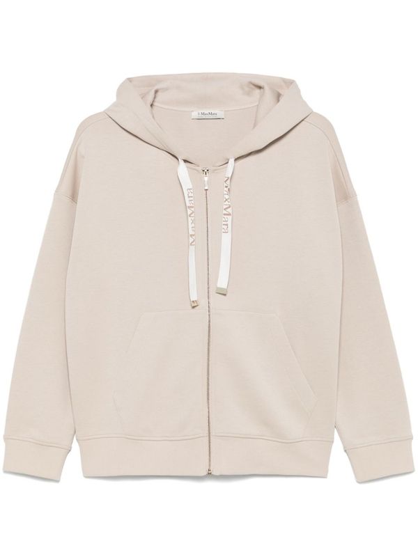 Logo
  Drawstring Cotton Hoodie Zip-Up