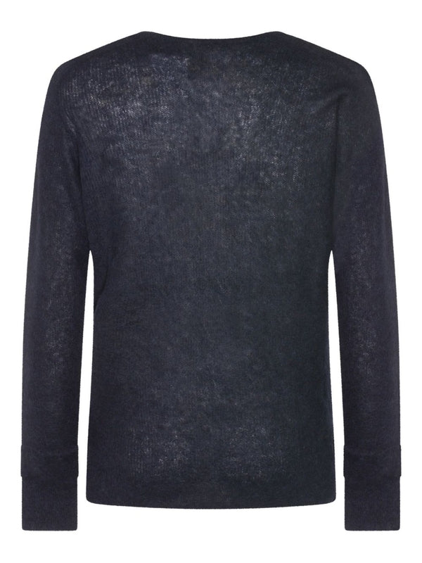 Auralee Navy Knitted