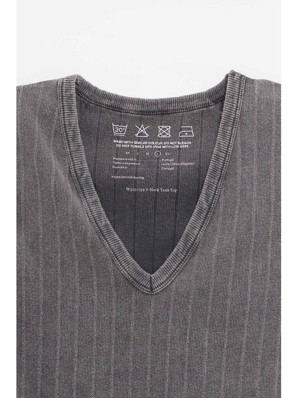 V Neck Cotton Sleeveless