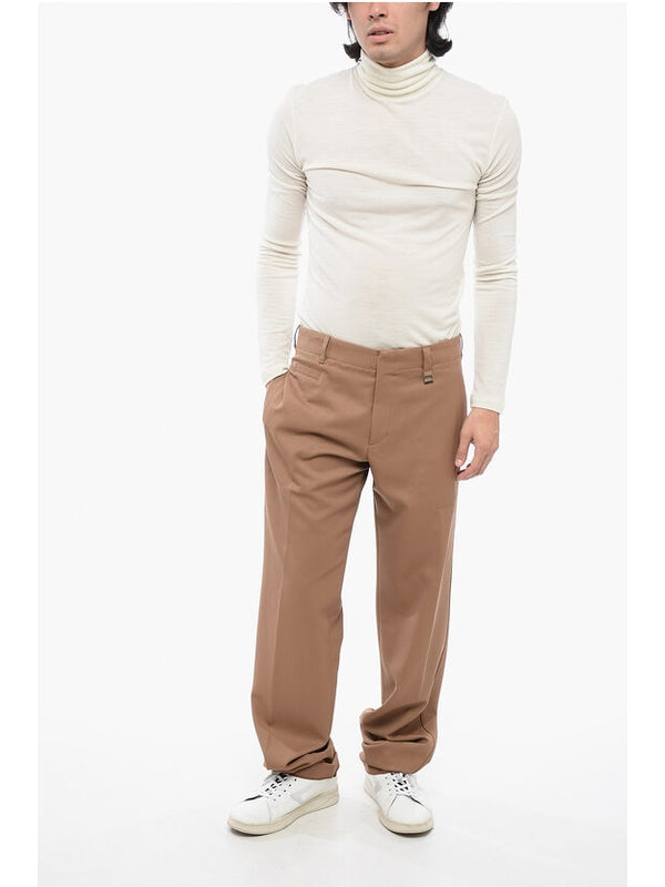 Beige Wool Pants