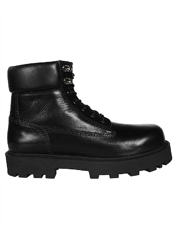 4G Leather Lace-Up Boots