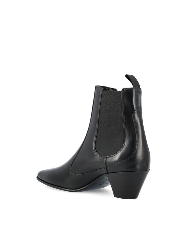 Black Leather Chelsea Boots