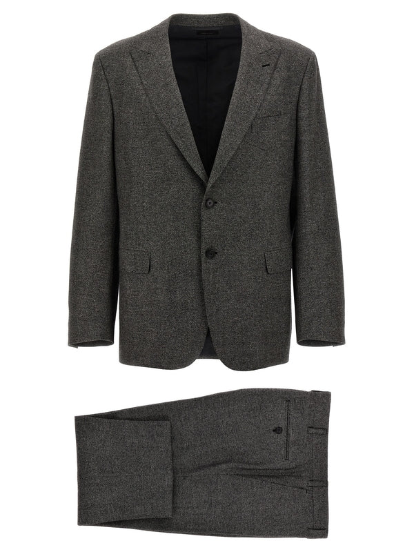 Single
  Breasted Wool Suit Setup