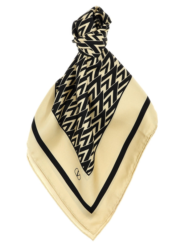 V Logo Pattern
  Silk Scarf