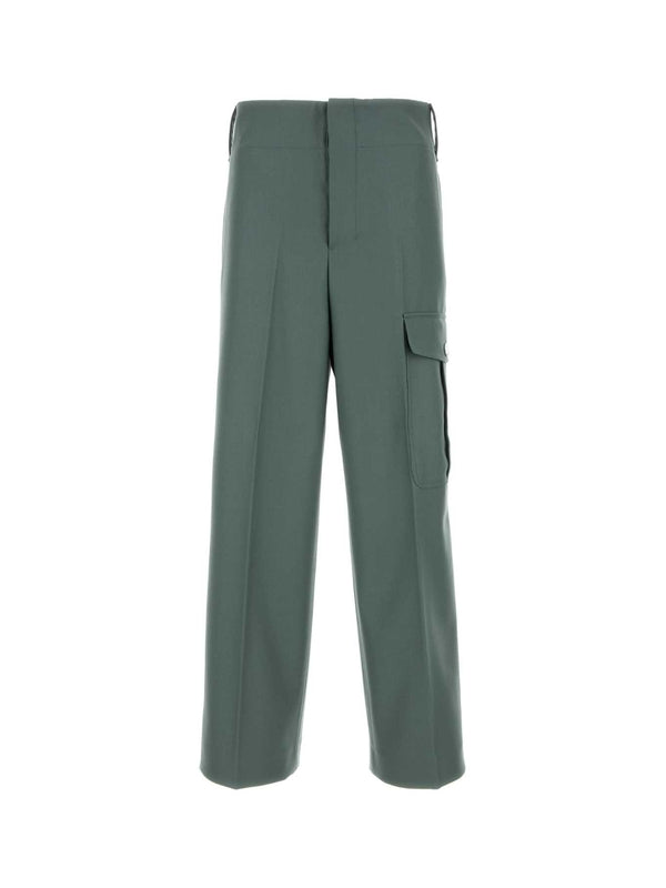 Side pocket wool pants