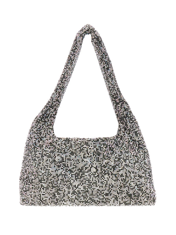 Multicolor Crystal Mesh Tote Bag