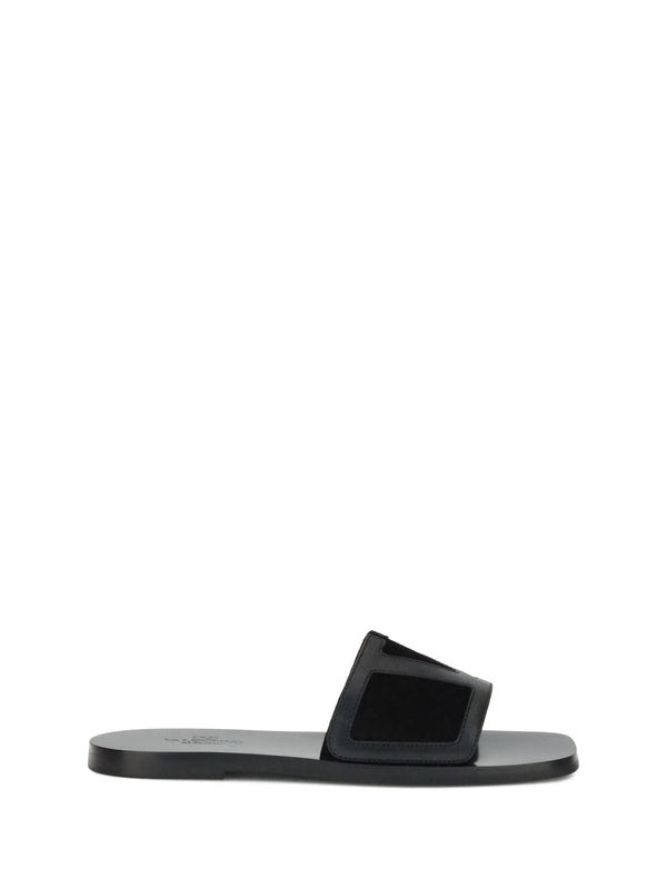Valentino Black Slides