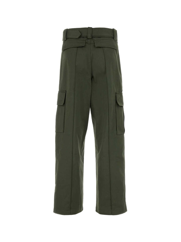 Ami Logo Cotton Cargo Pants