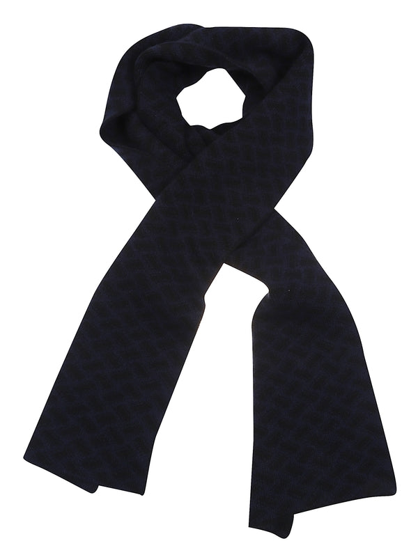 Drumohr Navy Wool Mufflers