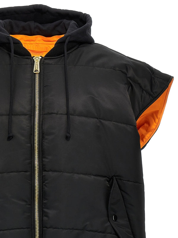 Reversible
  Hooded Nylon Vest