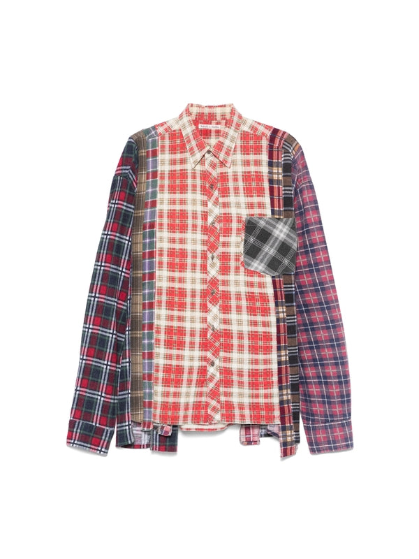 Panel Check Pattern Shirt