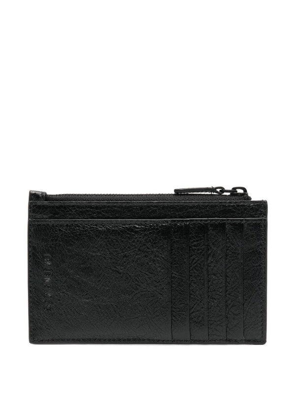 Cagol Leather Zipper Cardholder