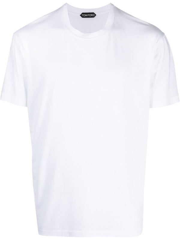 White Lyocell Cotton
  T-Shirt