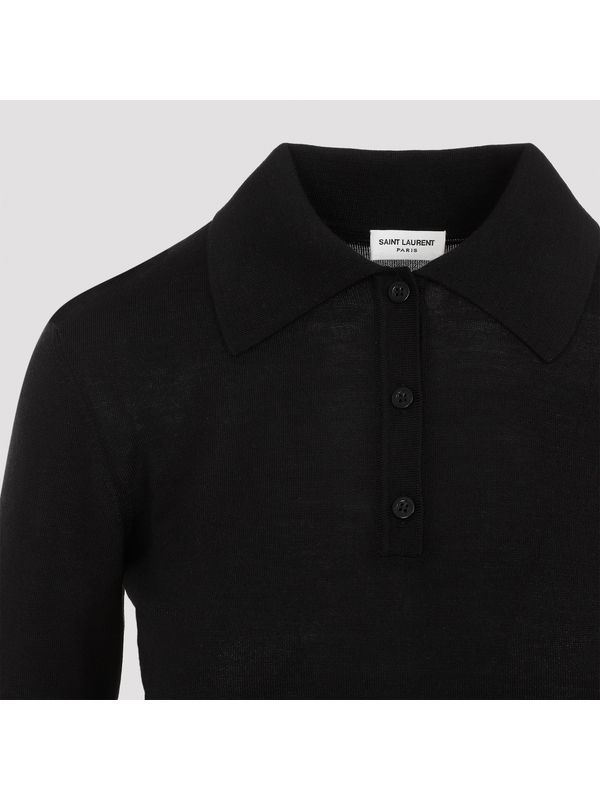 Wool Blend Polo Shirt