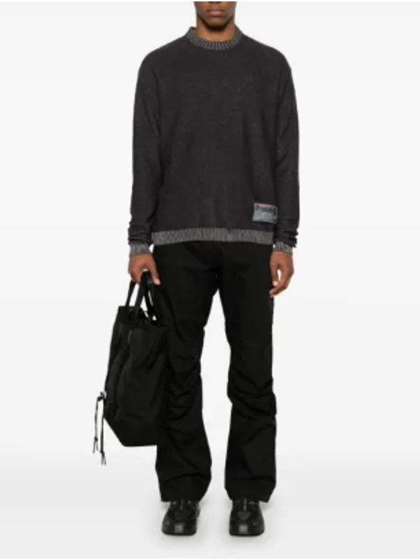 Buckle Belted Side Zip Up Cotton Pants