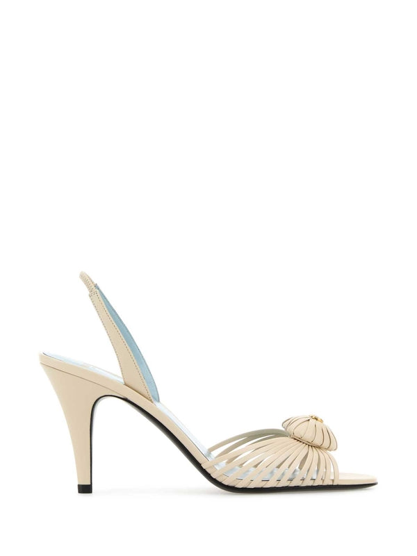 Valentino Ivory Sandal Heels