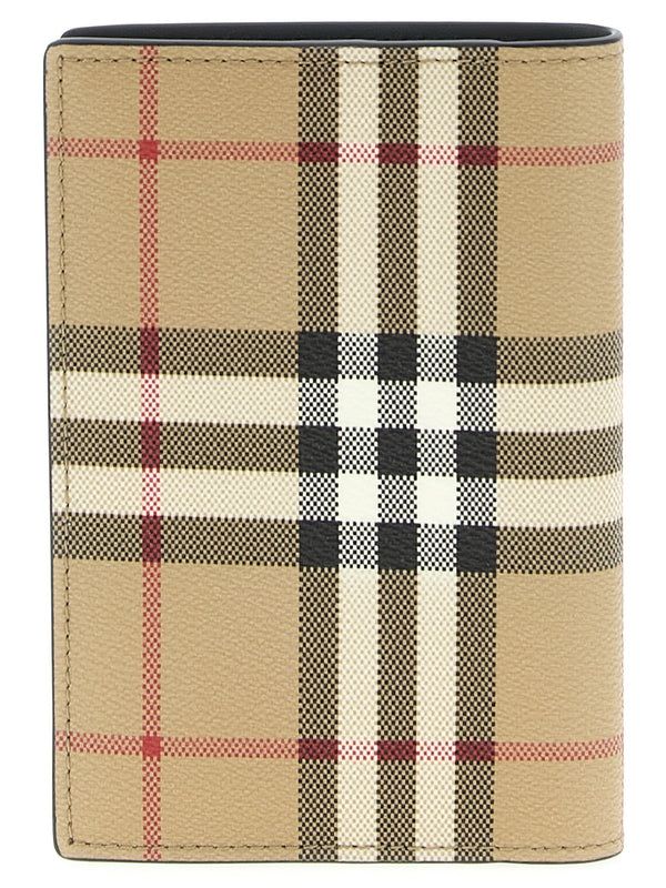 Burberry Checked Beige Card Holders