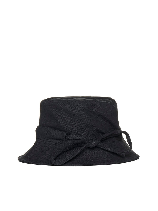 Logo Detail Cotton Bucket Hat