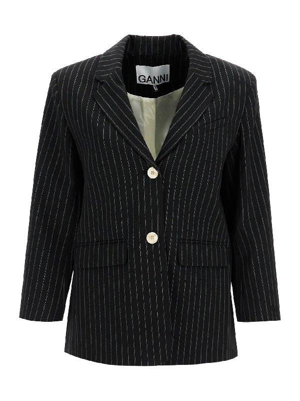 Striped Single Jacket - Jente