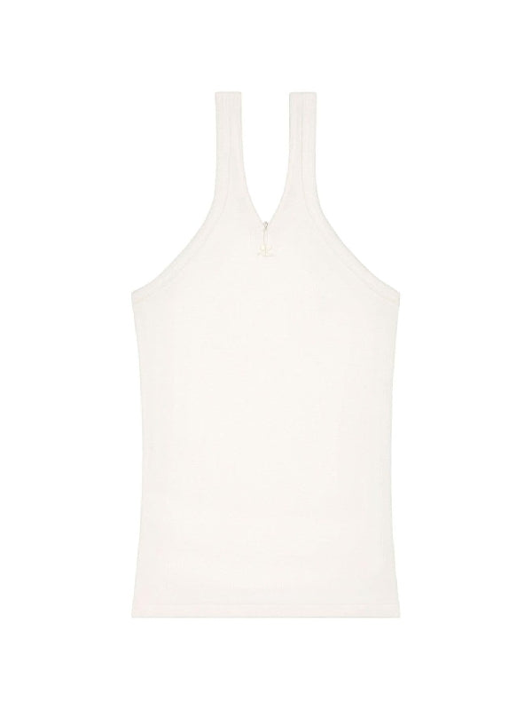 Stretch Rib Cotton Tank Top