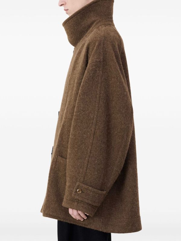 Alpaca Wool Short Duffle Coat