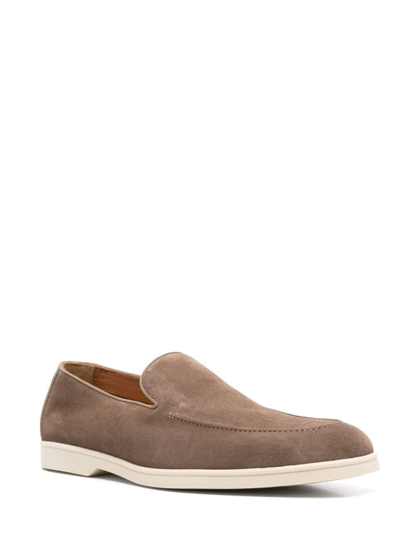 Round Toe Suede Loafers