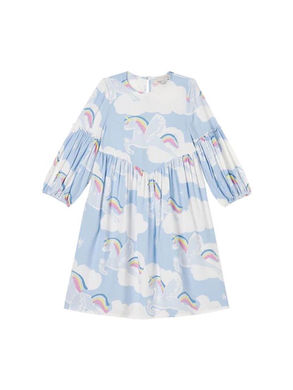 Allover Printing Flare Dress