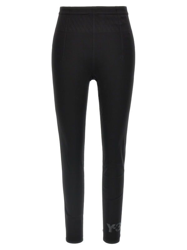 字母细节紧身裤