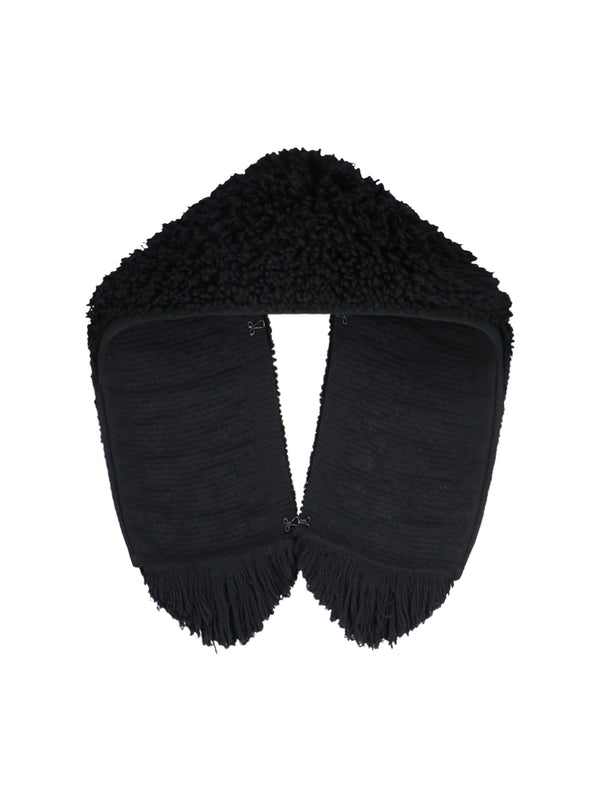 Black Wool Muffler - Jente