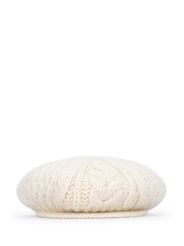 Celine White Beret