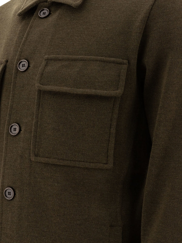 Chest Pocket Wool Shirt