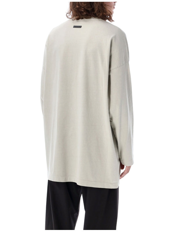 Back Logo Patch Cotton Long-Sleeve
  Top