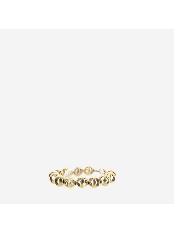 Engraved Logo Gold-Tone Bracelet