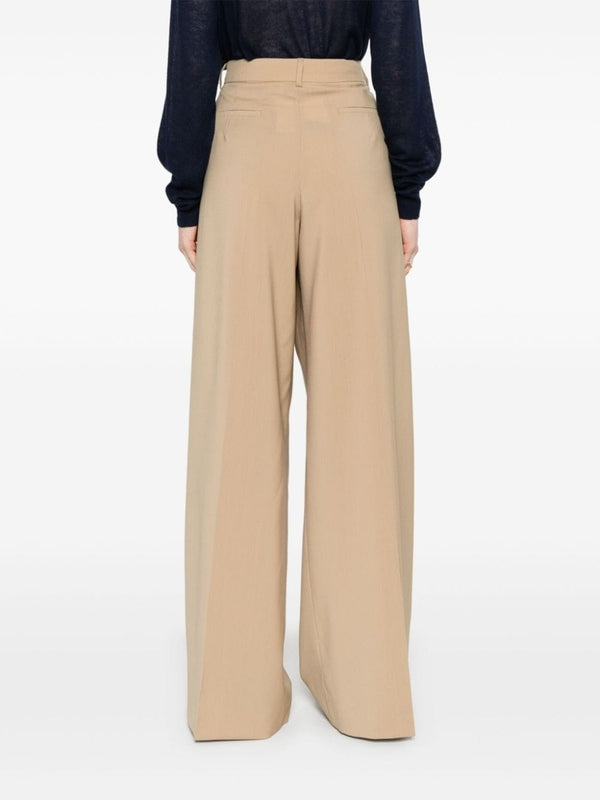 Wide Wool Tailored Pants