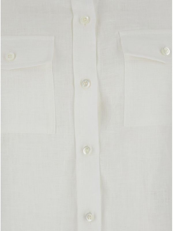 Front Pocket Linen Shirt