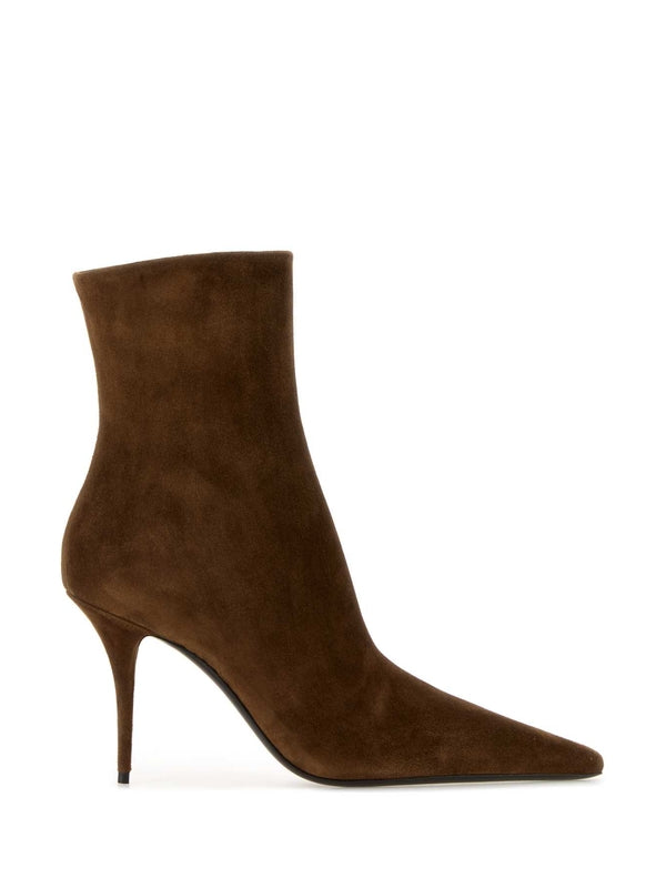 Saint Laurent Brown Ankle Boots