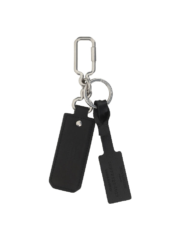 Cassandra Logo Leather Key Ring