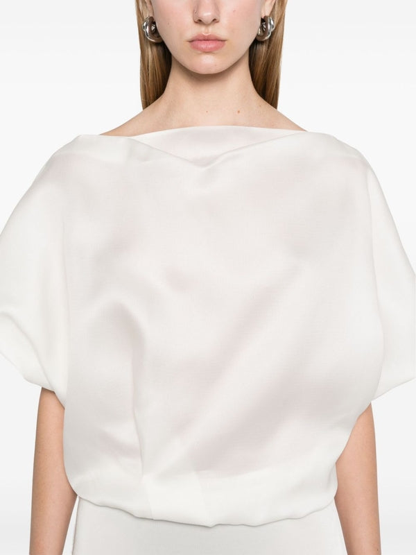 White Silk Blouse