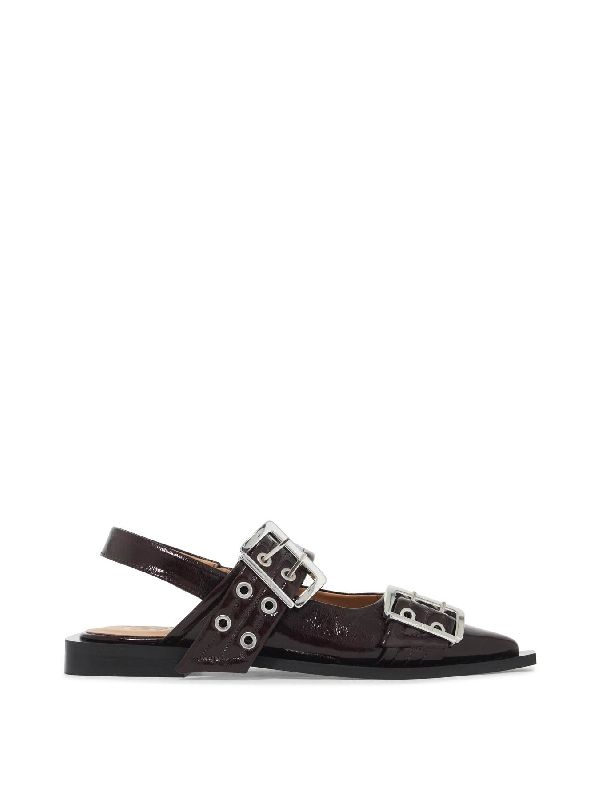 Buckle Strap Slingback Flat
  Sandals