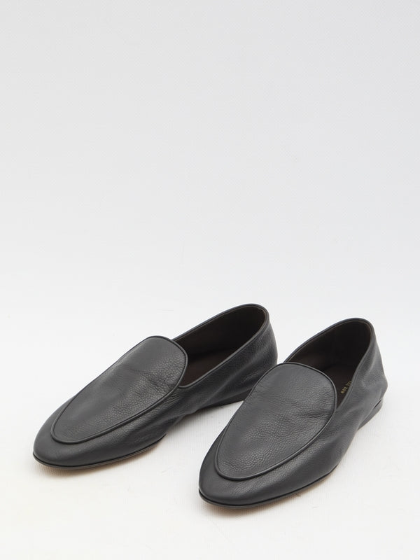 Awar Leather Flat Loafers