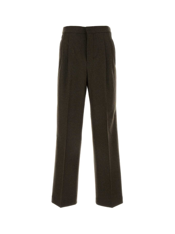 Pleated Virgin Wool Pants