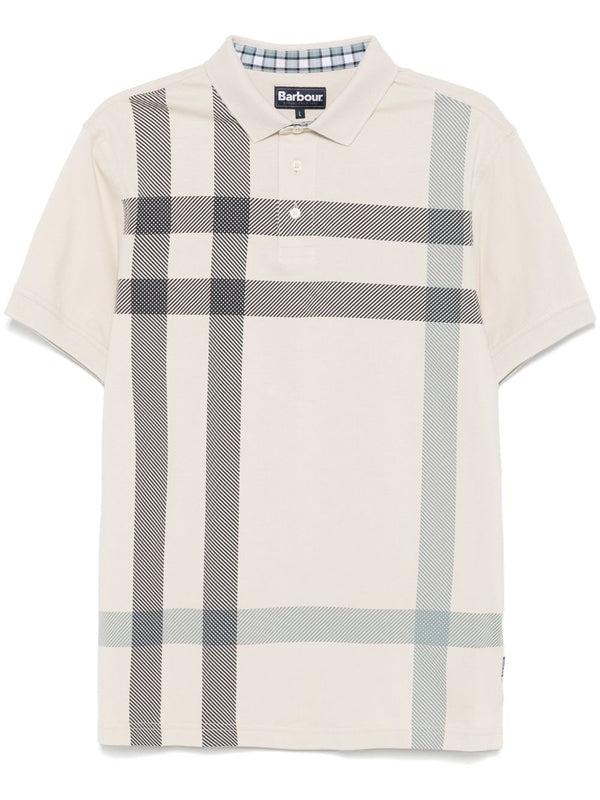 Tartan Check Cotton Short Sleeve Polo Shirt