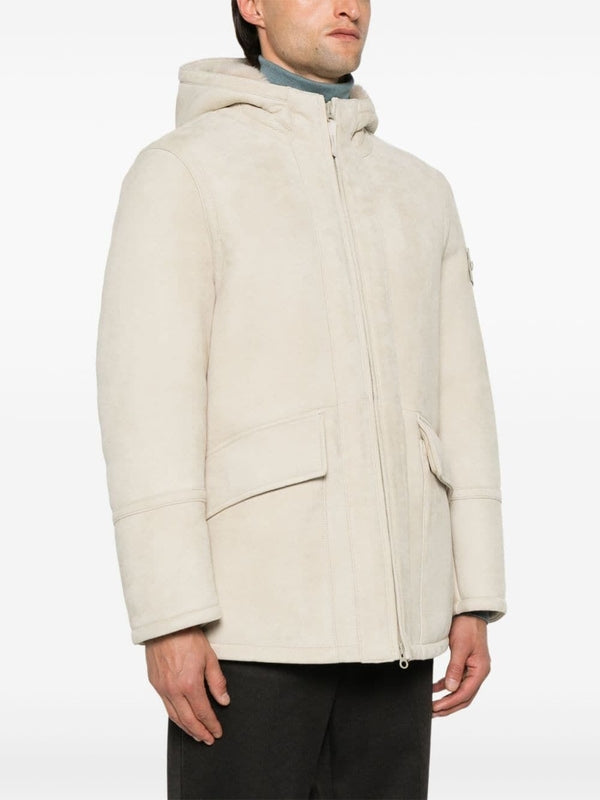 Wappen Patch Shearling Jacket